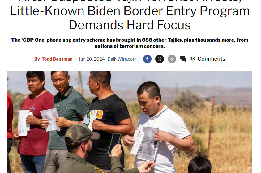  Op-ed: After Suspected Tajik Terrorist Arrests, Little-Known Biden Border Entry Program Demands Hard Focus